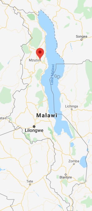 mapa afryka mzuzu malawi