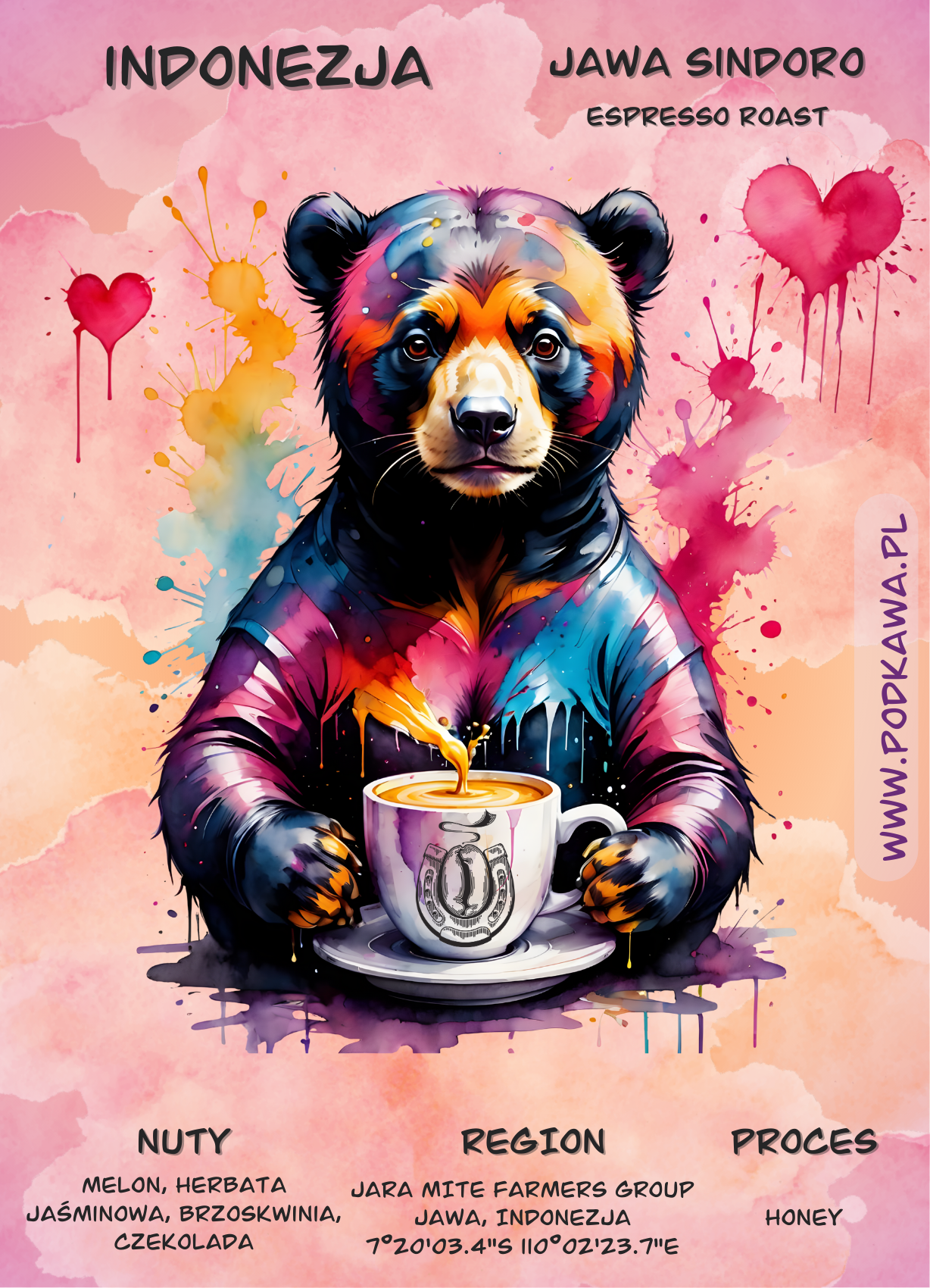 Indonezja Jawa Sindoro Honey – Espresso Roast - obrazek 2